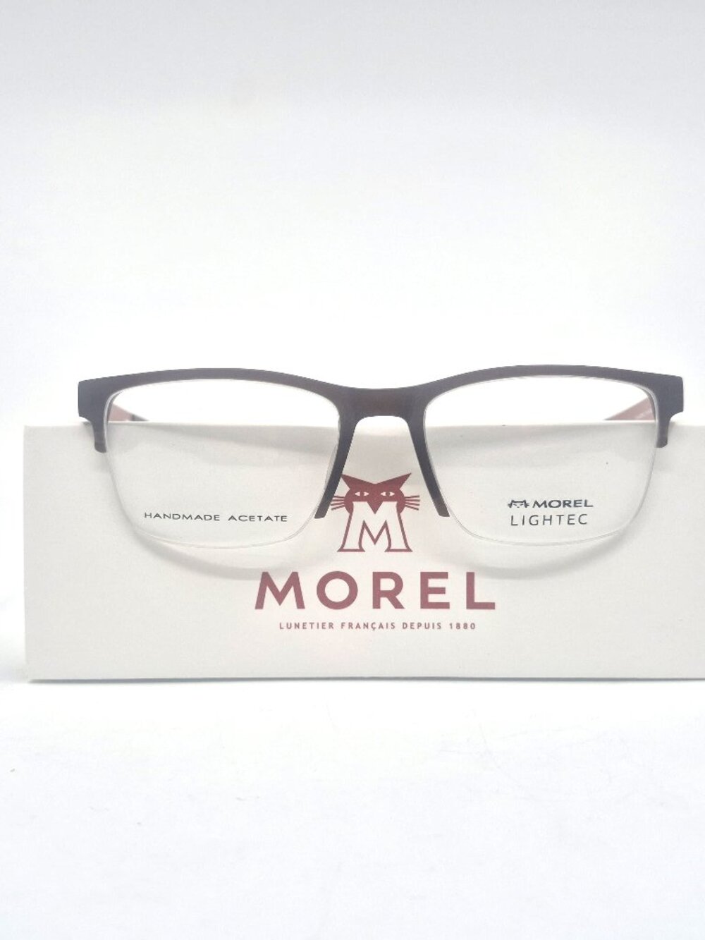 MOREL Lightec 30288L MO 08 55mm Brown & Orange New Eyeglasses Made in France